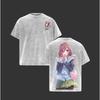 Nakano Miku The Quintessential Quintuplets Clothing Men Women T-shirts Vintage Washed T Shirt Casual Cotton Tee Harajuku Tshirt