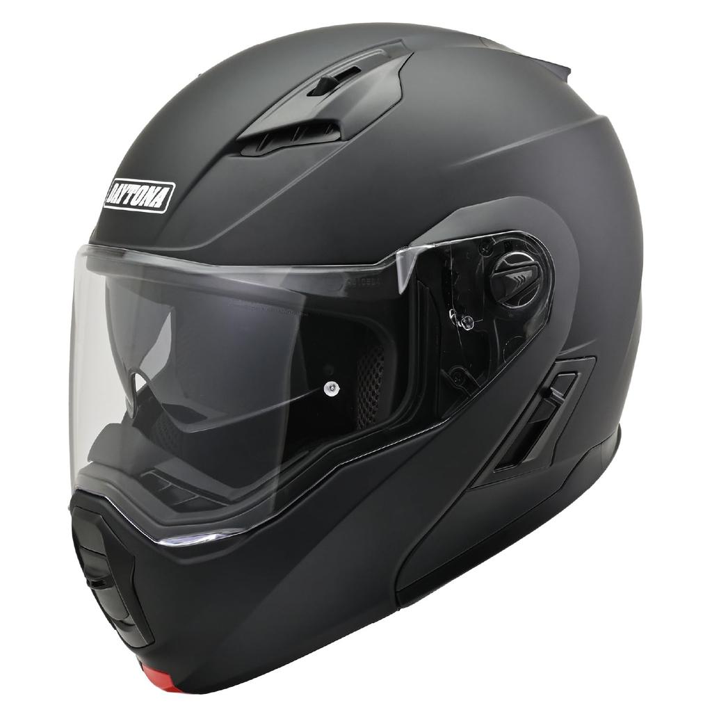 Daytona Motorcycle Helmet System SG Standard Pinlock Sheet Included Inner Hole Equipped Matte Black XL Size 46536 ABS+PC Flip-up Visor/Speaker