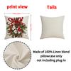 Pine Cone Print Pillow Cover Retro Style Holiday Decoration Seat Cushion Indoor Home Sofa Pillow