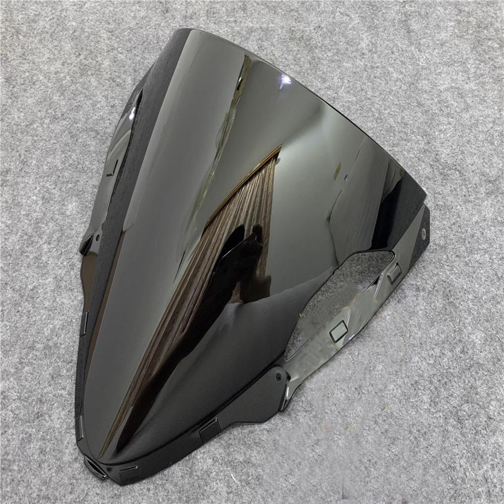 Motorcycle ZX6R Windshield For Kawasaki Ninja ZX 6R 636 ZX-6R 2024 Double Bubble Wind Windscreen Wind Deflectors Gray