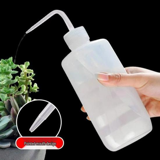Transparent Succulent Watering Can with Long Spout & Squeeze Nozzle