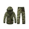 Men's Autumn and Winter Warm Outdoor Tactical Suit Overalls Suit Warm Jacket + Trousers 2-piece Set