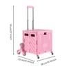 8Wheel Folding Transport Cart 45 L Capacity Shopping with Stair StairNavigating Wheels Portable