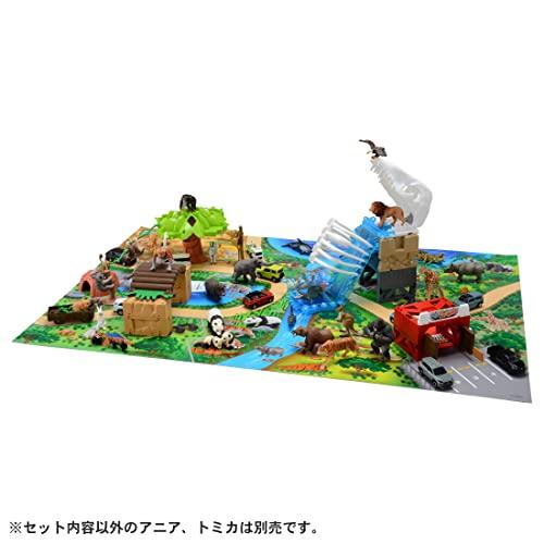 Takara Tomy "Ania Freely Recombine! Safari Zoo (Special Tomica Bundle)" Animal Dinosaur Realistic Moving Figure Toy for Ages 3 and Up, Meets Toy Safet