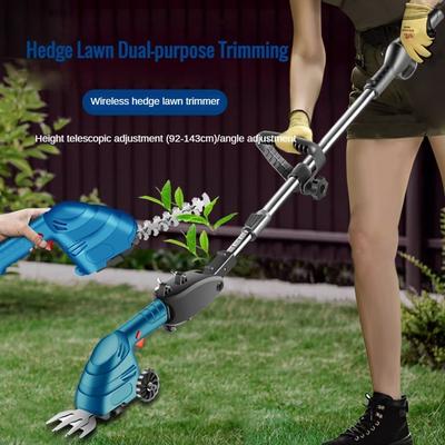 Wireless Portable Electric Hedge Trimmer Multifunctional Handheld Lawn Mower Household Rechargeable Pruning Saw