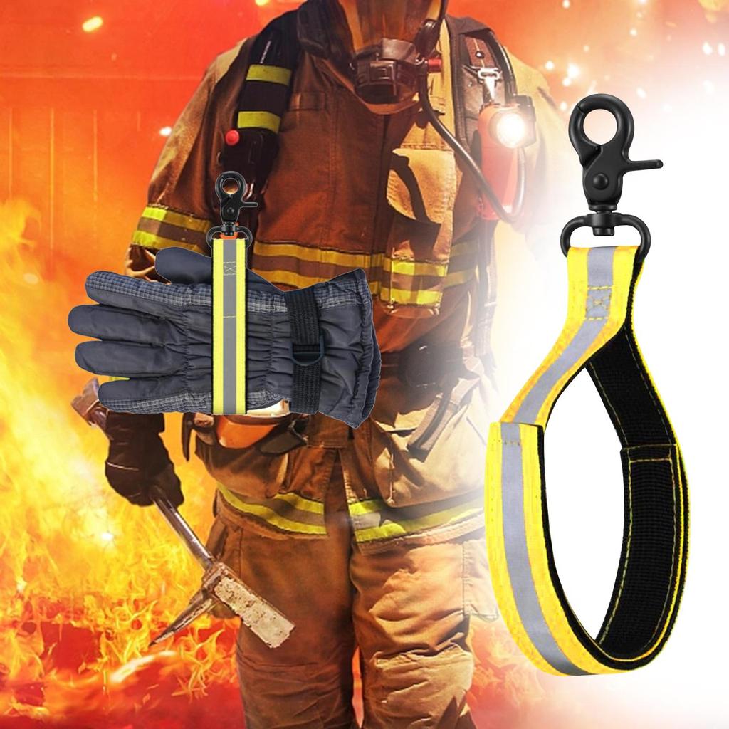 Firefighter Glove Strap Fireman Turnout Gear Tool Firefighting Glove Strap