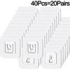 1/3/5/10 Pairs Double Sided Wall Adhesive Hooks Paste Plug Socket Holder Multi-Purpose Adhesive Hooks Suction Cup Sucker Hook