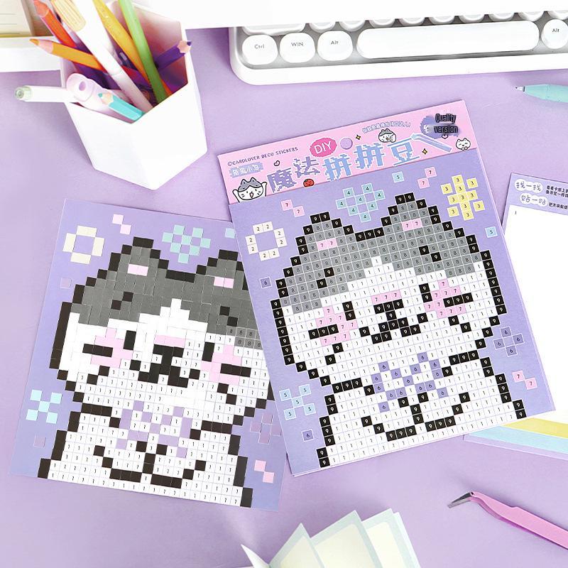 Xin's Lover Magic Beading Bubu Boom Island: Cute Animal Pixel Stickers Series