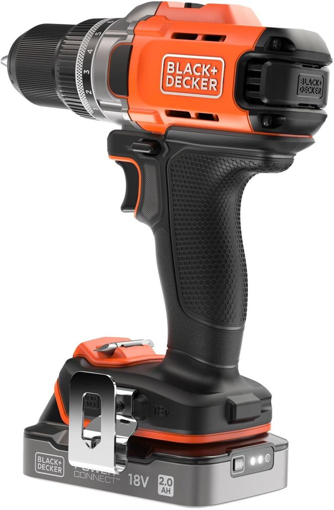 Дрель-шуруповёрт Black & Decker BCD382D1XBCD382D1XK QW With 1x2.0Ah Battery And Charger And Case