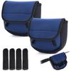 ESFUERZO Reel Cover Reel Case Fishing Storage Spinning Bait Pouch Neoprene Thick With Handle Knob Cover (blue, S 2pcs)