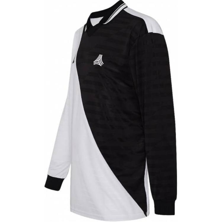 Adidas Tango Advanced Color Block Comfortable Breathable Polo Long Sleeve T-Shirt Men Tops Black DP2705