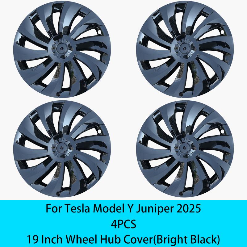 Pro Tesla Model Y Juniper 2025+ 4ks Krytka náboje Kola do auta Náhradní krytka kola 19 palců Performance Automobilový kryt náboje Příslušenství