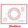 8 Size Silicone Baking Mat Reusable Nonstick Baking Sheet Thick Dough Rolling Mat with Measurements and Edge Heightening JT606