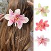 1/3 Stuks Dames Haarspeld Stevige Grip Realistisch Orchidee Ontwerp Haarklem Kleurvast Decoratieve Haaraccessoires