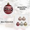 10Pack Shatterproof Baubles Hanging Ornament for Christmas Tree Decorations Christmas Tree Pendant Festival House Decors