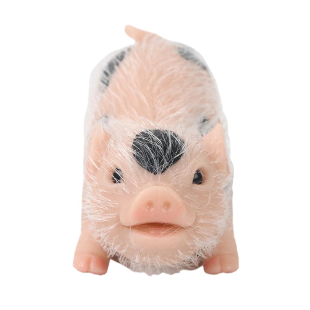 Mini Pig Figure Toy Cute Simulation Life Like Silicone Animal Toy Boys Girls Room Decoration Reborns Pig Parenting Gift