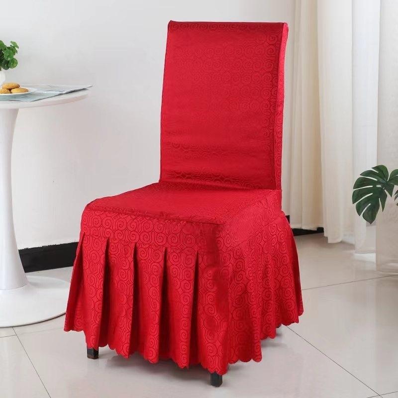 Hotel Professional Nailed Wooden Chair Chair Cover Geometric Pattern Hotel Conference Chair Cover Hotel Household Nailed Universal