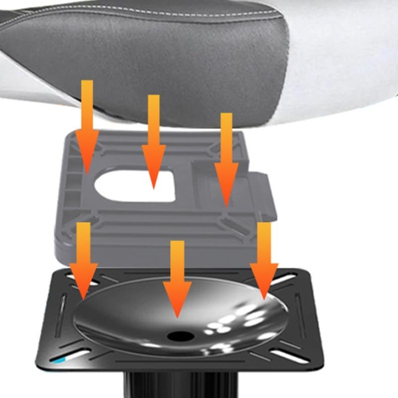 Fast Detachable Boat Seat Mounting Bracket  Fits Multiple Vessels ABS Construction for 7Inch Swivel
