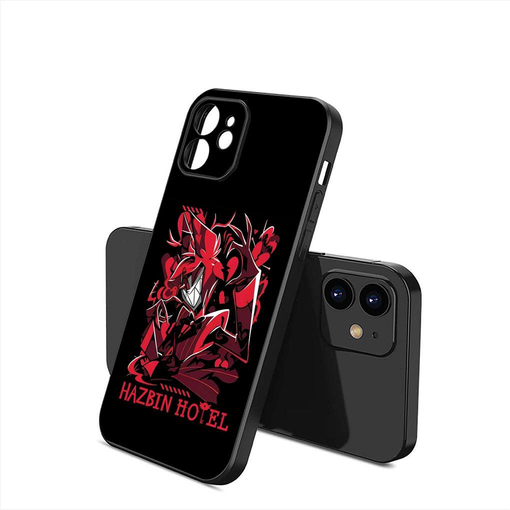 Charile H-Hazbins Alastors Hotels Pokrowiec na Telefon z Pyłem dla Apple iPhone 15 14 Plus 13 12 Mini Pro Max XR + 13Pro 14+ 15+ Miękki Pokrowiec