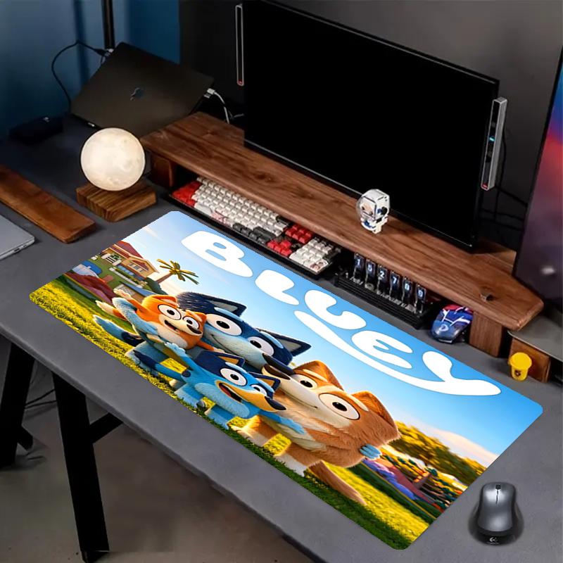 Bluey Theme Mouse Pad, Non Slip Rubber Base, Multifunctional Office & Home Decor, Perfect for Workspace Personalization.