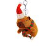 Cross Dressing Scarf Capybara Keychain PP Cotton Plush Animal Key Ring  Ornaments