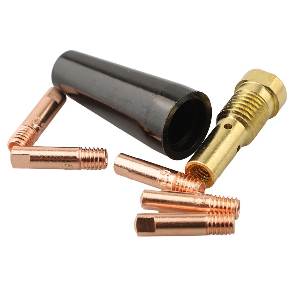 1set Conductive Tips 7PK Nozzle Tip Kit For Easy-Flux 125 Amp Welder 56355 56359 For Flux Core Welding Accessories