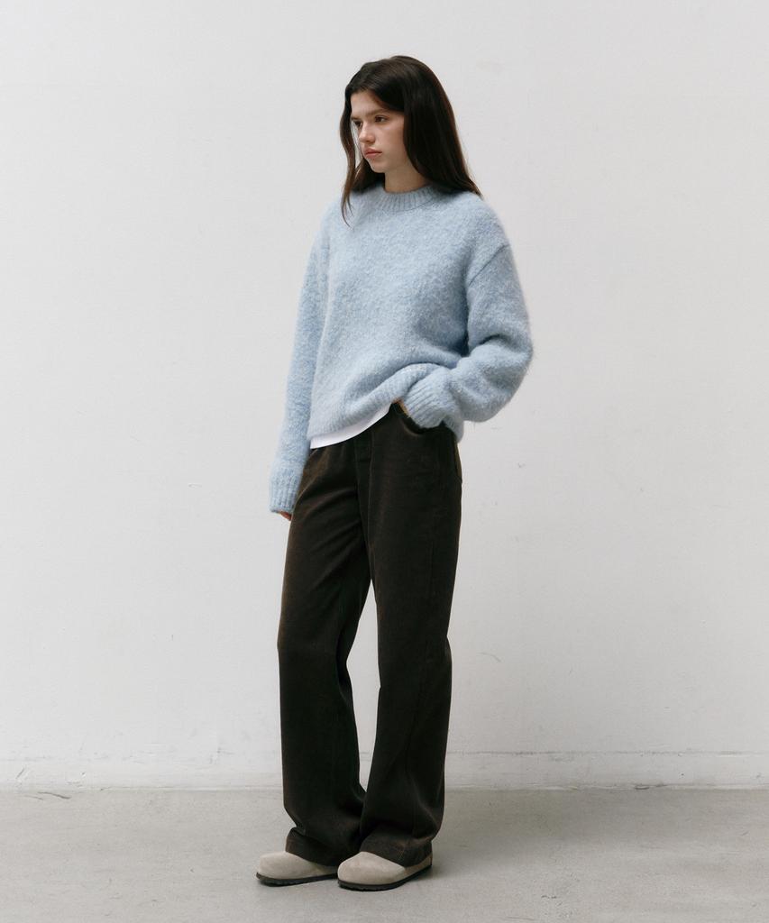 OSTKAKA Hairy Alpaca Pullover Dusty Blue