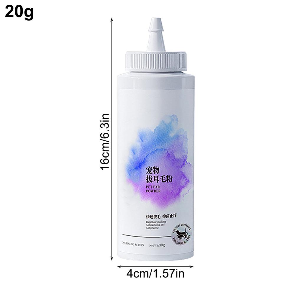 

Очиститель ушей для кошек и собак Продвинутый очиститель ушей для питомцев с освежающей пудрой Пудра для удаления шерсти в ушах для собак и кошек Мягкая очистка
