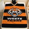 1Pc Wests Tigers Print Flannel Blanket High Quality Warm Comfortable Cover for All Seasons Perfect for Gifts Home Decor
