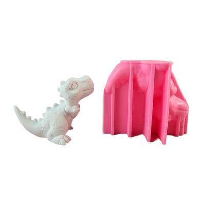 Dinosaur Silicone Mould Animal Castings Molds Ornament Decorative Plasters Molds Baking Molds for Fondant Decorations