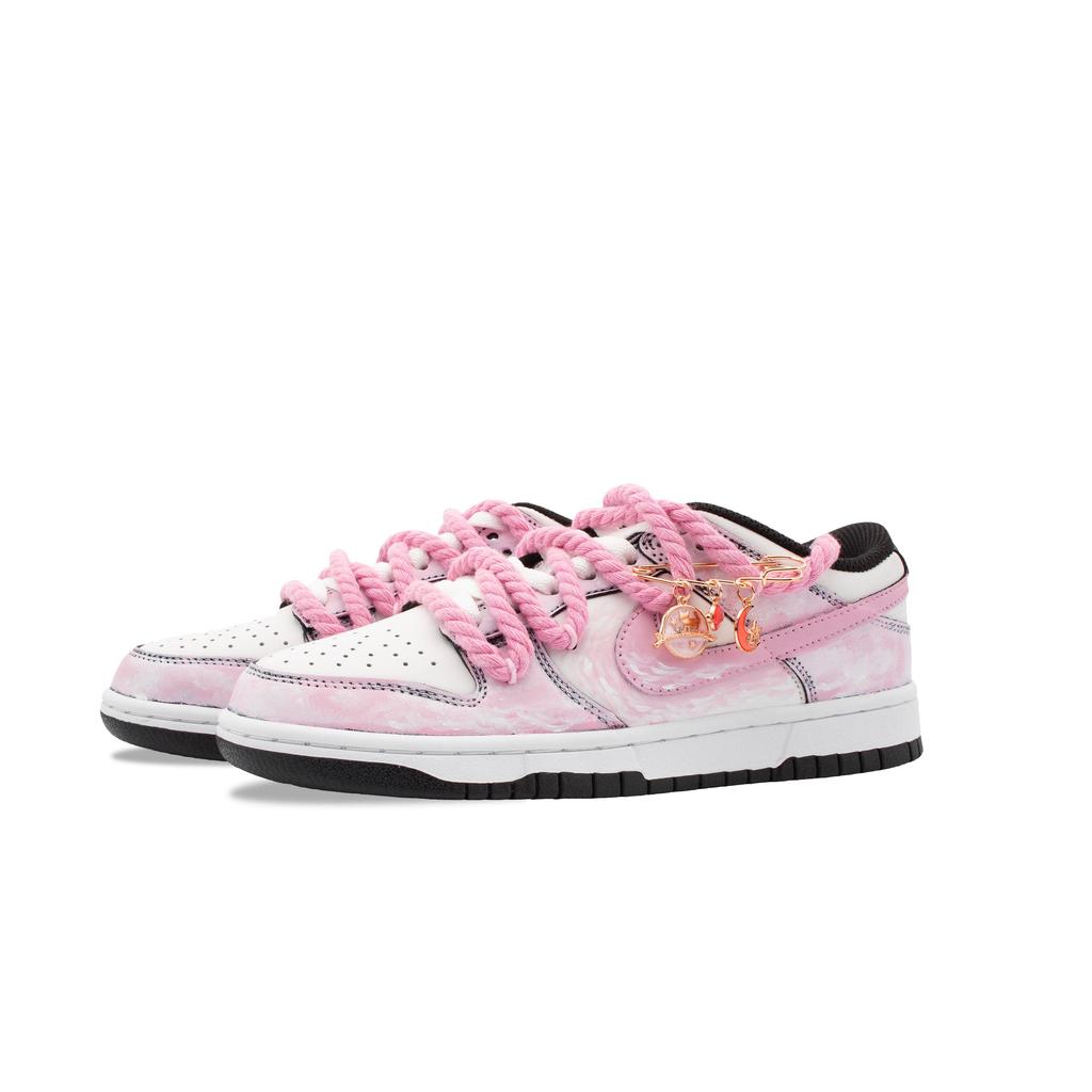 Nike Zapatillas de Skate Dunk Pink Ocean Resistentes a la Abrasión Caña Baja para Mujer Rosadas Juveniles DD1503-101(Equipo1303-)