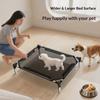 Chew Proof Pet Cat Cot Breathable Mesh Cat Hammock Washable Elevated Dog Bed  All Seasons