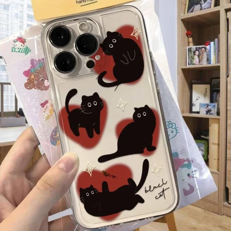 Cute Cat Case for Samsung Galaxy A56 5G A55 A35 A36 A15 A16 A26 A54 A52 A53 A14 A05 A05S A06 A25 A34 A35 A32 A50S Lovely Cover