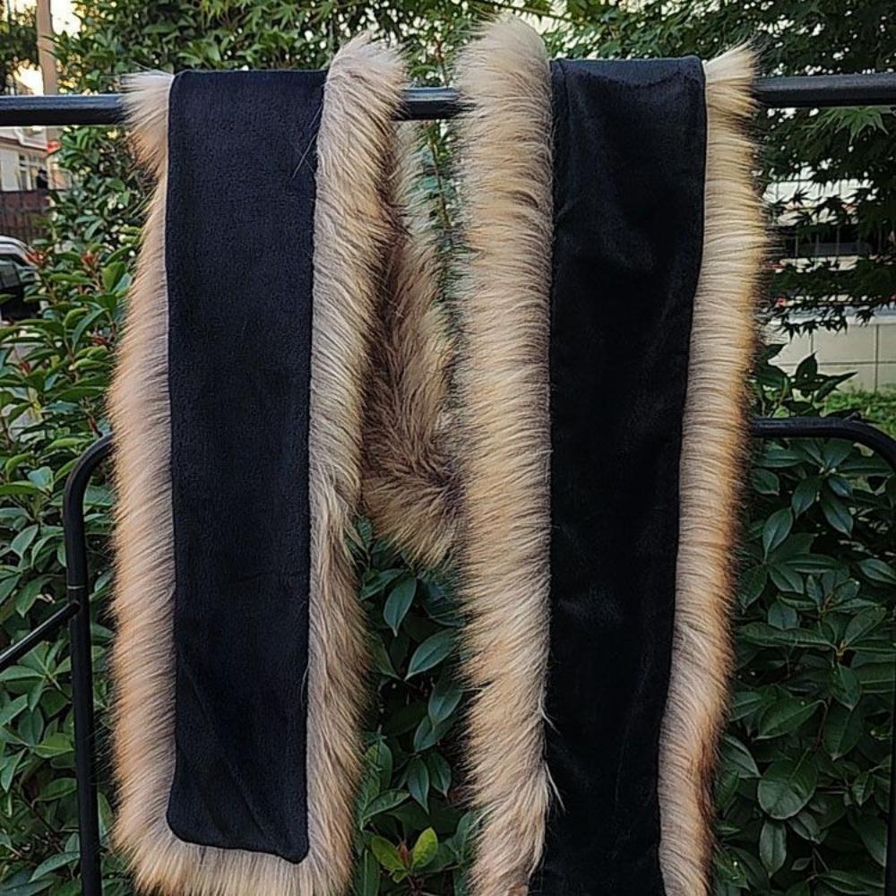Long Scarf Unisex Imitation Fur Scarf Cold-proof Fox Hair Big Hair Collar Student Warm Neck Cover Tide