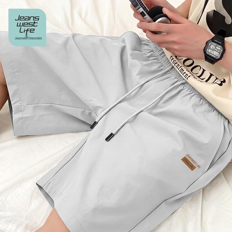 JEANSWEST LIFE Men s Letter Print Casual Sports Shorts 3XL