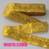 7 METER 25MM~40MM Gold Silver Vintage Ethnic Embroidery Lace Ribbon Boho  Trim DIY Clothes Bag Accessories Embroidered Fabric
