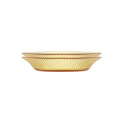 VISIONS Bärnstensfärgat Glas Servis Set