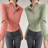 Sun Quick Drying Sports Coat Women's Tight Yoga Jacket Long Sleeve Zipper Jacket Running Fitness Women's Jacket