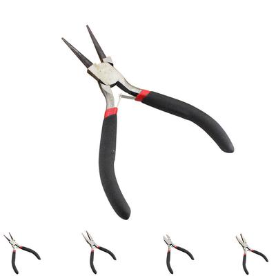 6 Style Anti-slip Pliers Fixing Jewelry Beads Jewelry Making Tools Pliers Round Mini Nose Flat Jewelry