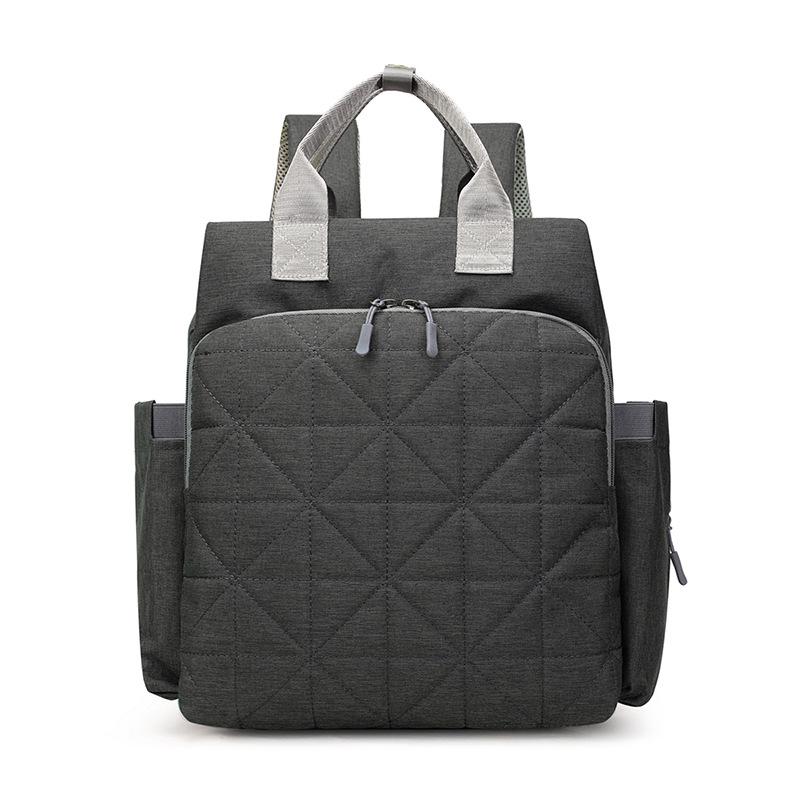 Doppelschulter-Großraum-Einfarbig-Multifunktionale Mama-Tasche mit isolierter Aufbewahrung für Milchflaschen.