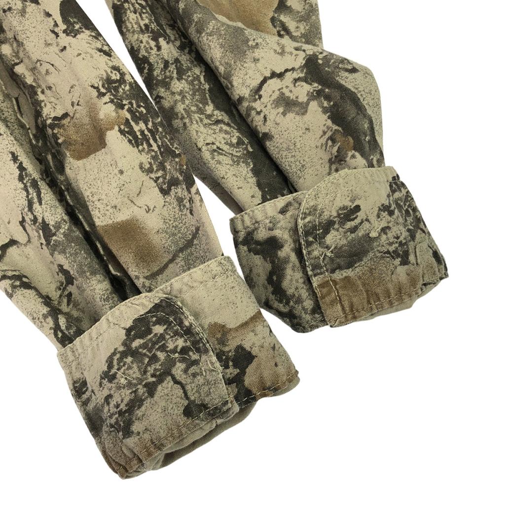 WOOLRICH 90s Old Uneven dyeing Long sleeve Button down shirt Men's Used