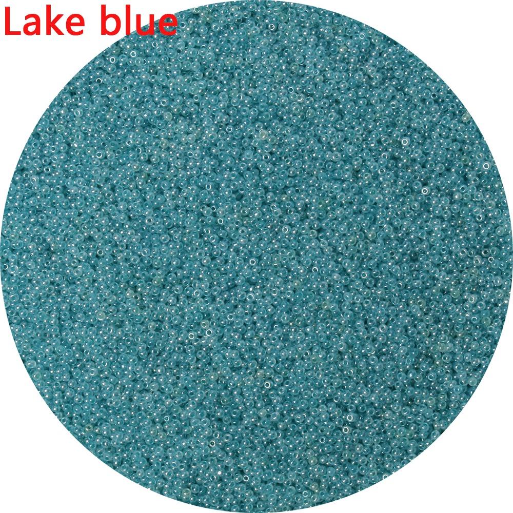 2mm Double Hole Cream Ceylon Color Round Seedbeads Acrylic Spacer Hole Rice Beads for Needlework Jewelry Making Diy Handcraft Accessories