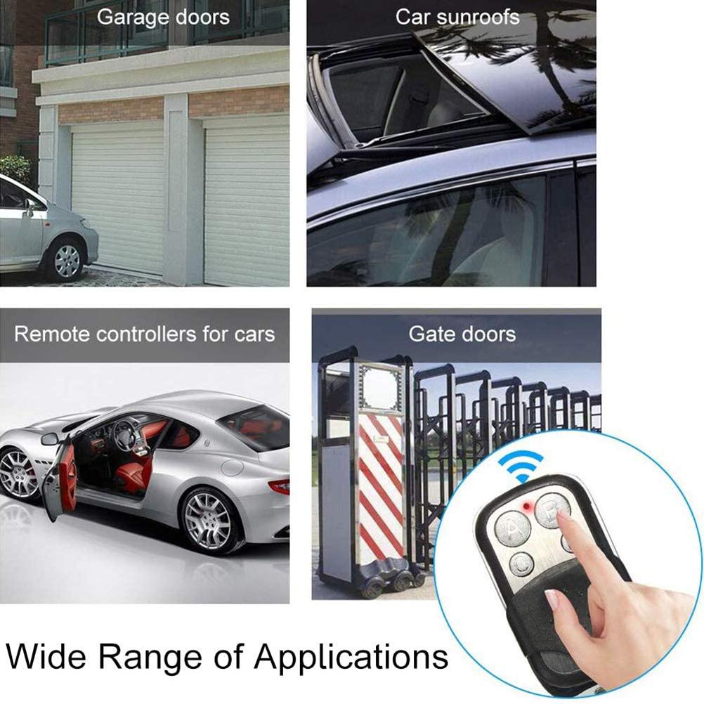 Universal Remote Controls for Automatic Gate Door Frequency 433.92 Garage Door Opener чёрный