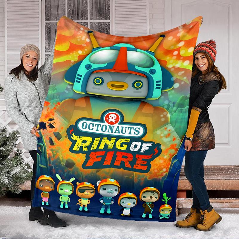 Octonauts Theme Printed Blanket Perfect For Couch Bed Travel Outdoor Use Machine Washable Cozy Durable