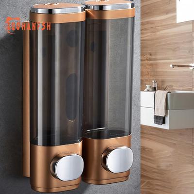 Manual Press Soap Dispenser, 300ml/600ml, Wall-mounted, Durable, Lightweight, Transparent Body, Bathroom Accessories