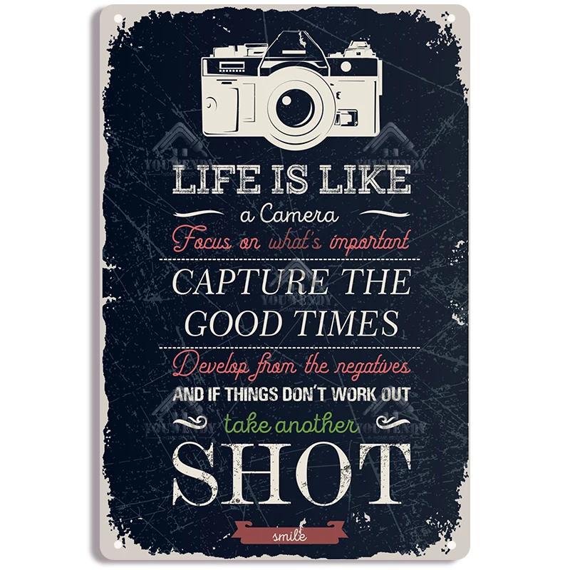 Cassic Quotes Retro Tin Sign, Life Is Too Short To Want Poster, Metal Plaque, Vintage Home Decor, Metal Plate, Room Wall Decor