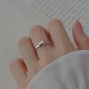 Minimalistischer Geometrischer Schleifenknoten Ring für Damen Süßer Einfacher Band Fingerring Niedlicher Frischer Schmuck