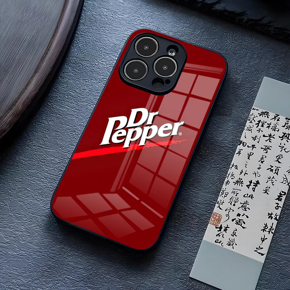 

Drinking Dr-P-Pepper Phone Case For IPhone 17 Pro Max 15 Pro 14 12 11 13 Mini X XR XS 16 Plus SE Glass Cover iPhone16Pro