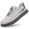 New men's casual leather shoes versatile sports trendy shoes men's platform white shoes high-end leather board shoes