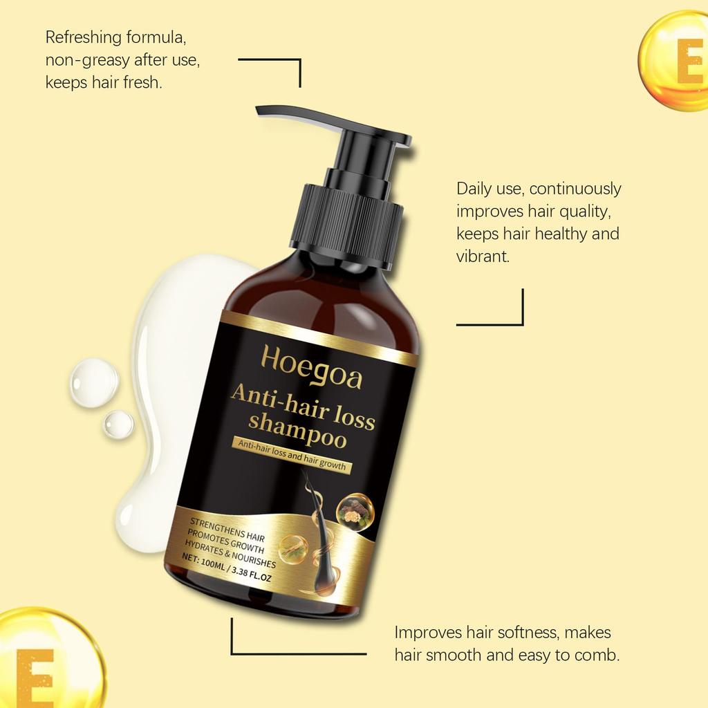Ginseng Shampoo Cleans the Scalp, Moisturizes, Moisturizes, Softens Hair, Improves Hair Quality, Ginseng Shampoo